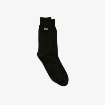 Lacoste Embroidered Crocodile Cotton Blend Socks - Ponožky Pánské Černé | CZ-aOwfcE